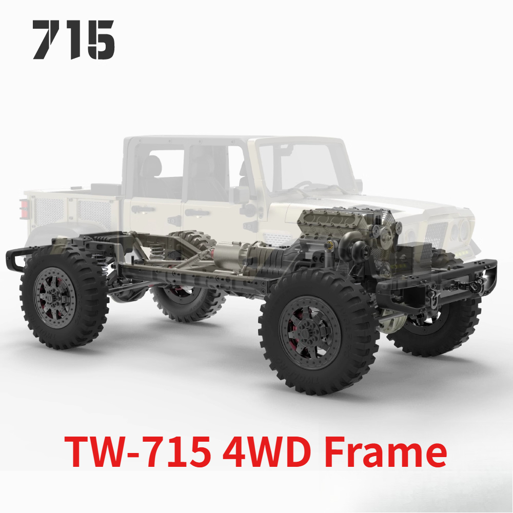 Model Kit V8 Engine - TWOLF 1/10 TW-715 4WD Rama Pełny
