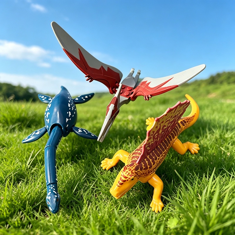 Model Kit Jurassic Park - Mini Klocki Konstrukcyjne Jurassic Dinosaurs World,