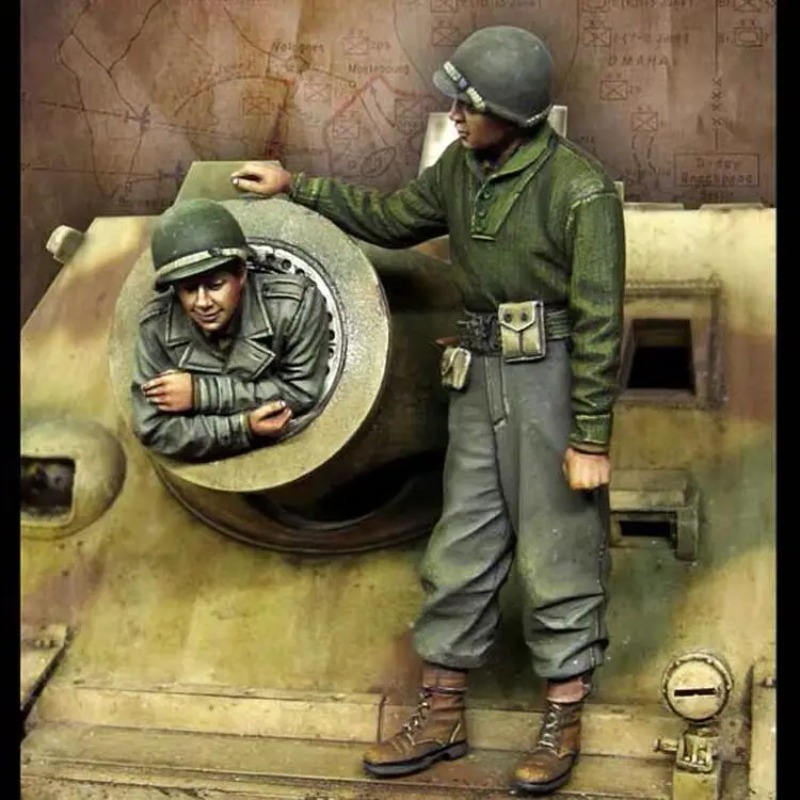 Model Kit Ww2 - Figurki żywiczne w skali 1/35, modele
