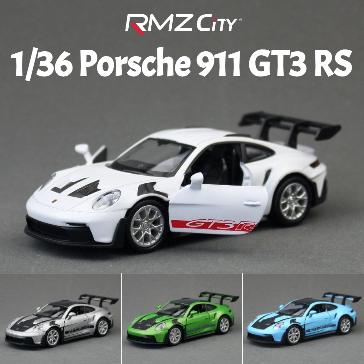 Model Kit Porsche 911 - 1/36 Porsche 911 GT3 RS Zabawkowy
