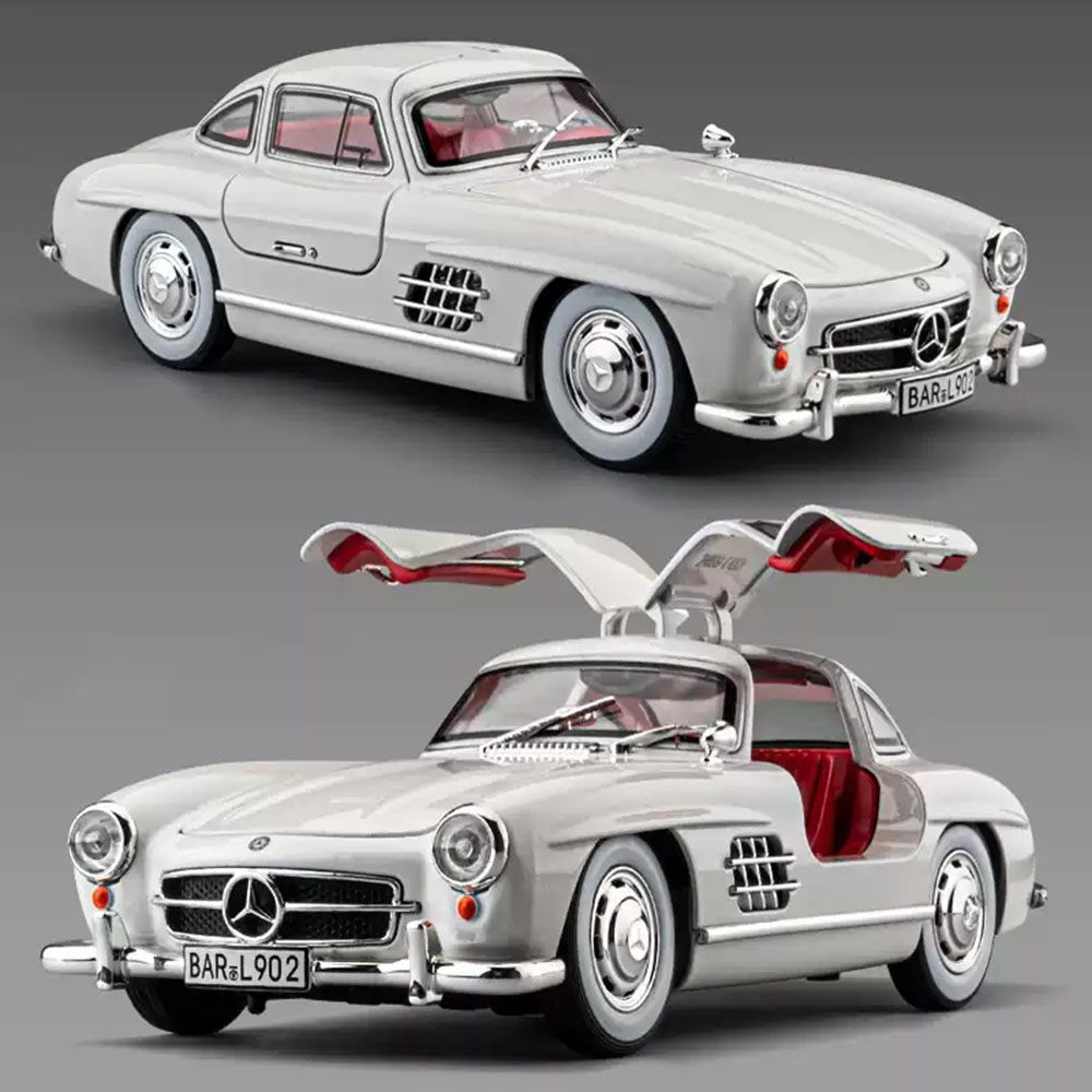 Model Kit Porsche 911 - 1:24 300SL W140 Alloy Model Toys