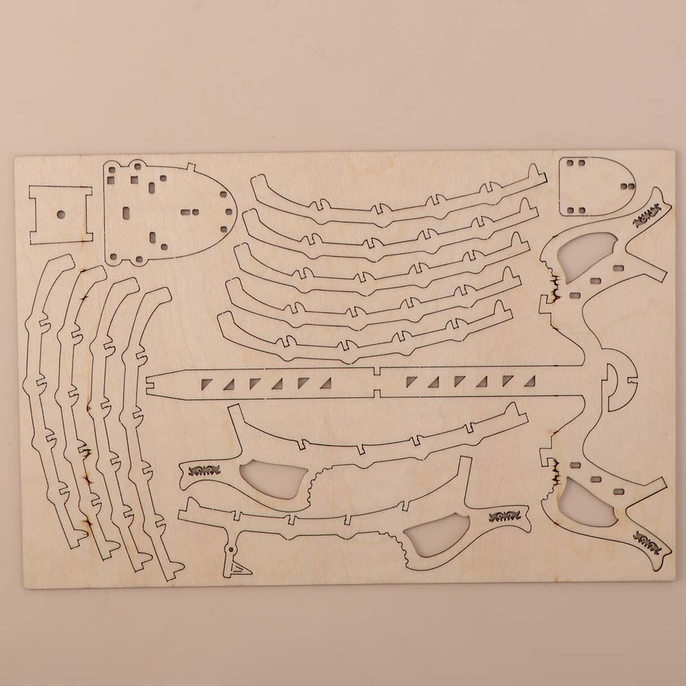 Model Kit Wood - Drewniany Model Sterowca Budowlany Mechanizm Ręcznie