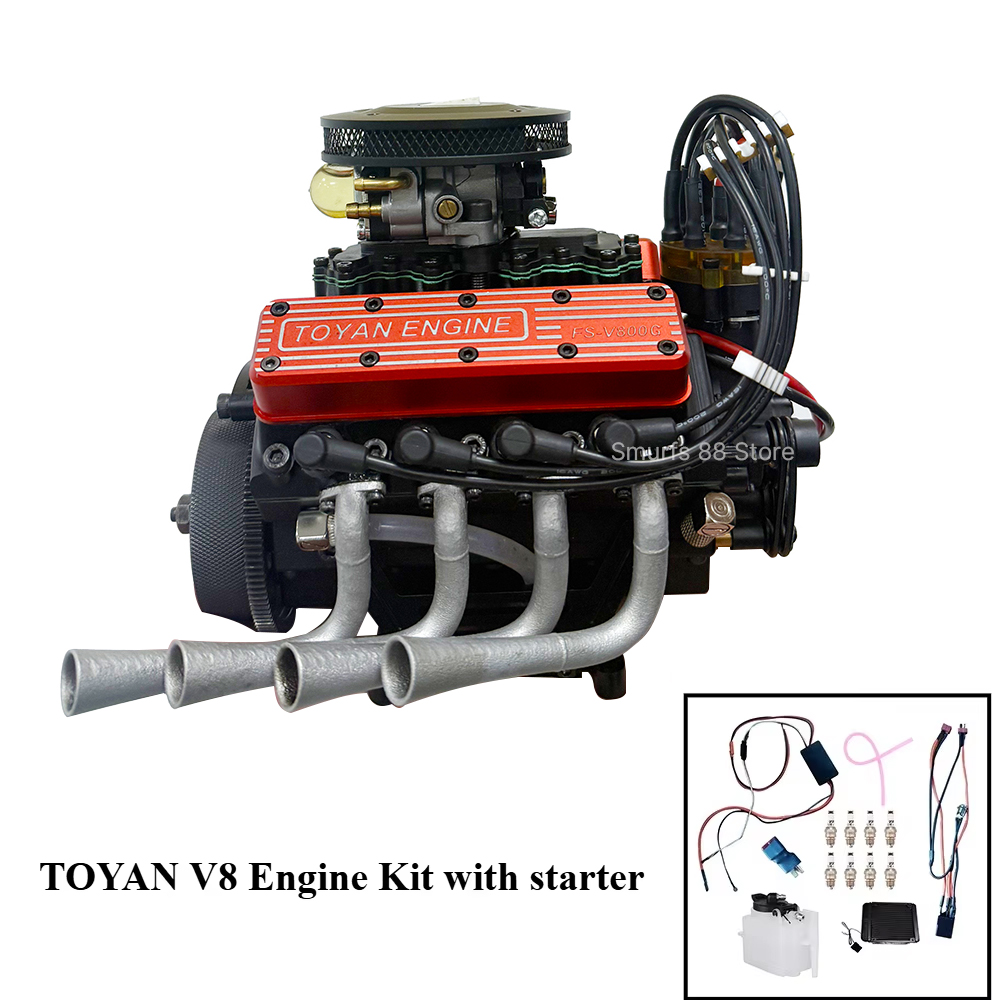 Model Kit V8 Engine - TOYAN V8 Metalowy Model Silnika DIY