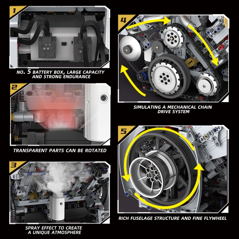 Zestaw klocków konstrukcyjnych – Model Kit V8 Engine recenzja i cena
