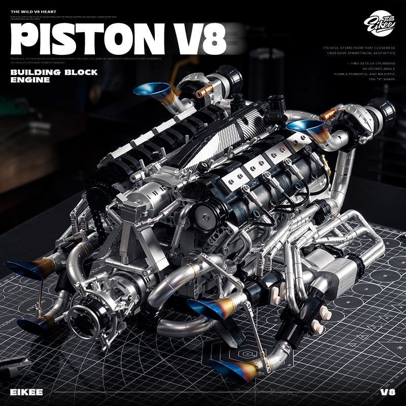 Zestaw klocków konstrukcyjnych – Model Kit V8 Engine recenzja i cena