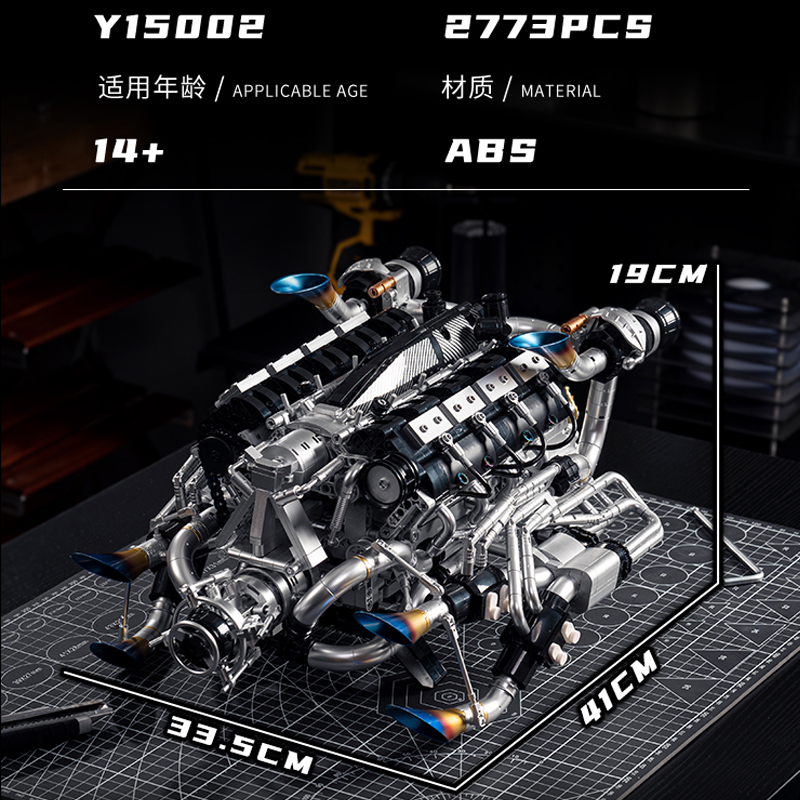 Zestaw klocków konstrukcyjnych – Model Kit V8 Engine recenzja i cena