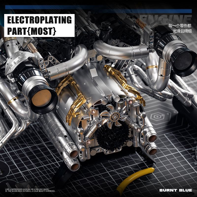 Zestaw klocków konstrukcyjnych – Model Kit V8 Engine recenzja i cena