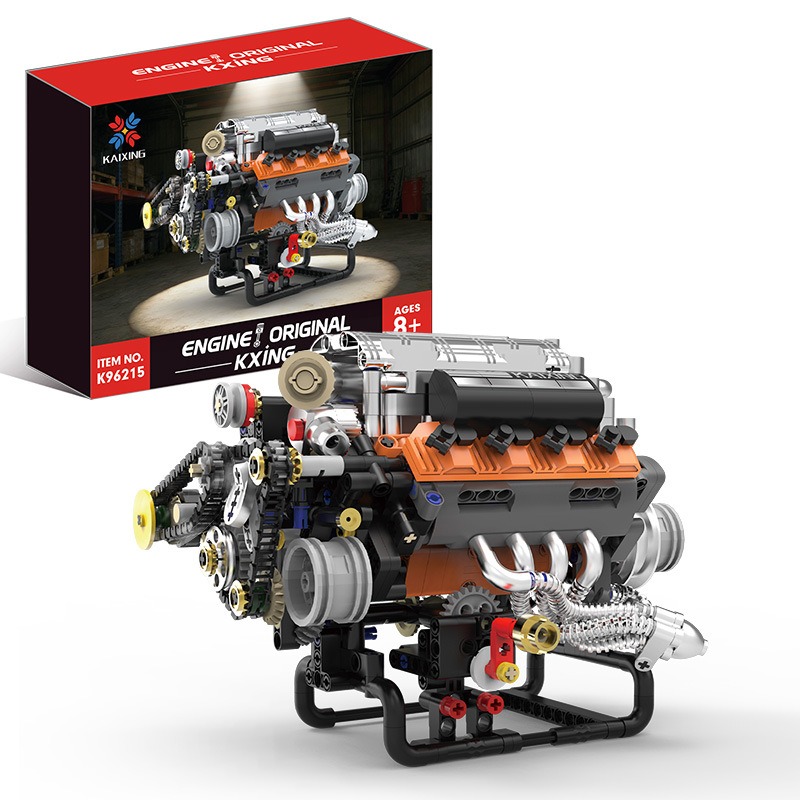 K96215 767PCS Model silnika V8 – Model Kit V8 Engine recenzja i cena