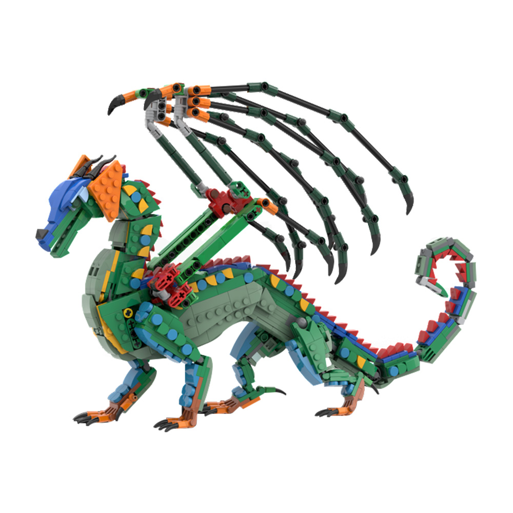 Klocki MOC RainWing Model Anim – Model Kit Dragon recenzja i cena