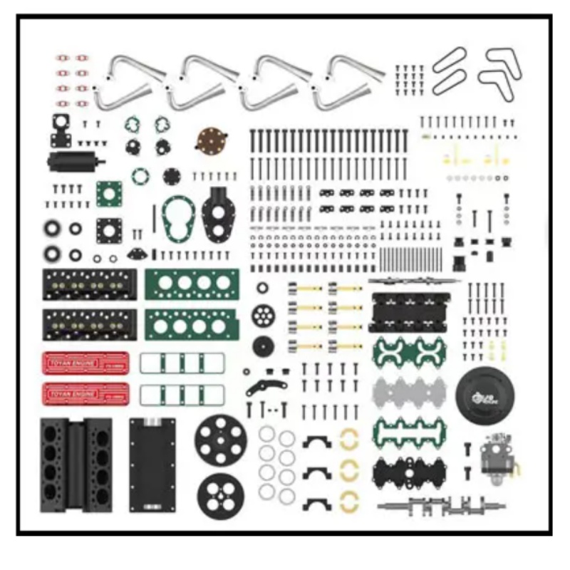 Zestaw silnika TOYAN V8, 4-suw – Model Kit V8 Engine recenzja i cena