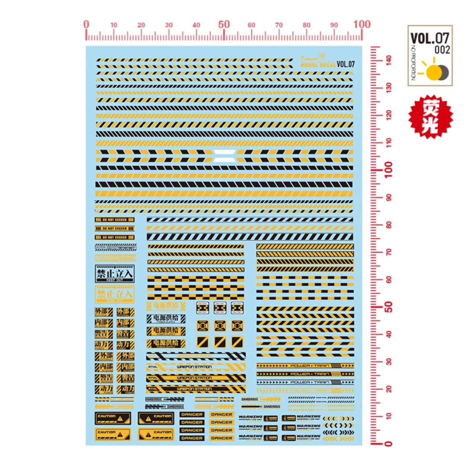 HOBBY MIO VOL7-001~003 Fluores – Model Kit Water Decal recenzja i cena