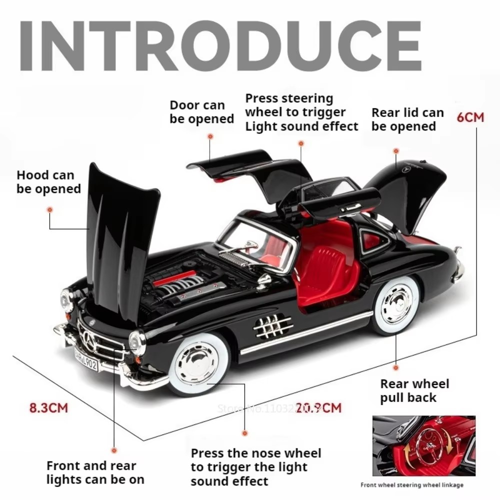 1:24 300SL W140 Alloy Model To – Model Kit Porsche 911 recenzja i cena