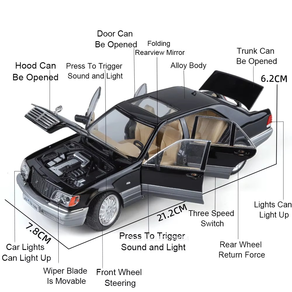 1:24 300SL W140 Alloy Model To – Model Kit Porsche 911 recenzja i cena