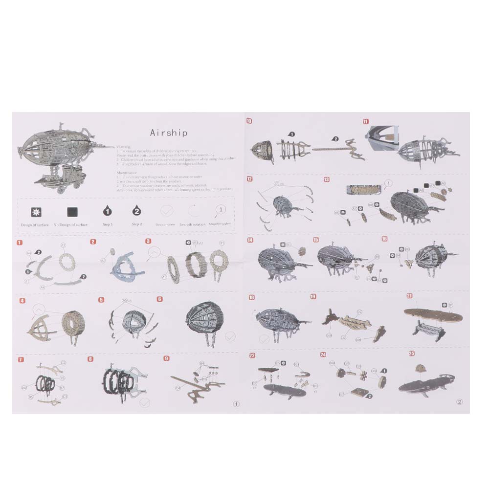Drewniany Model Sterowca Budow – Model Kit Wood recenzja i cena