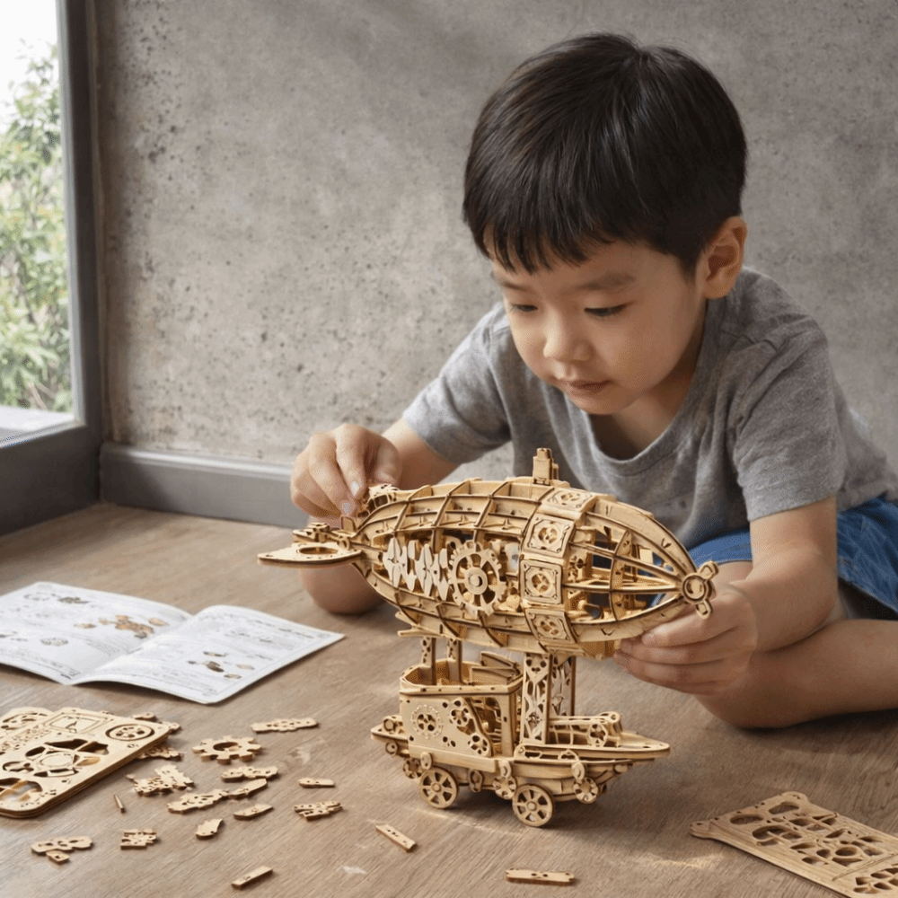 Drewniany Model Sterowca Budow – Model Kit Wood recenzja i cena