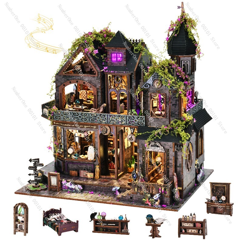 Drewniany Miniaturowy Domek -  – Model Kit Wood recenzja i cena
